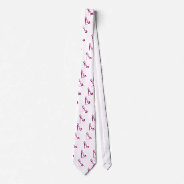 Brustkrebs-Bewusstseins-Rosa-Band-Ferse Krawatte (Vorderseite)