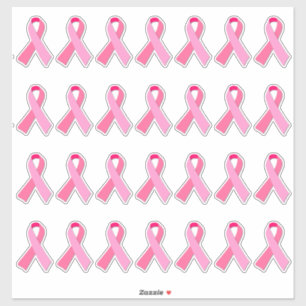Brustkrebs-Bewusstseins-Rosa-Band X 28 Aufkleber