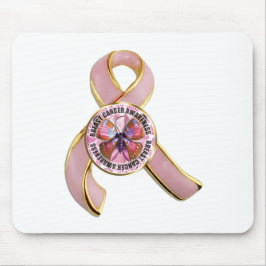 Brustkrebs-Bewusstseins-Schmetterling Mousepad