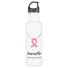 Brustkrebs-Bewusstseins-Wasser-Flasche, Edelstahlflasche