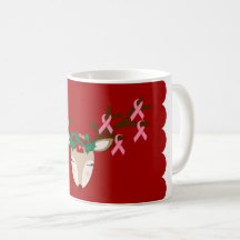 Brustkrebs-Bewusstseins-WeihnachtsTasse
