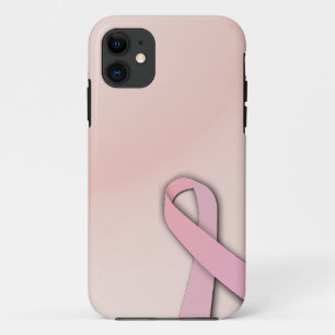 Brustkrebs-Bewusstseinsband auf Silhouette iPhon Case-Mate iPhone Hülle