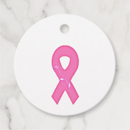 Brustkrebs-Bewusstseinsband mit Blume Geschenkanhänger