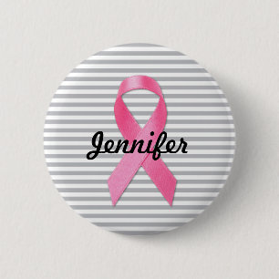 Brustkrebs-Bewusstseinsband Personalisiert Button