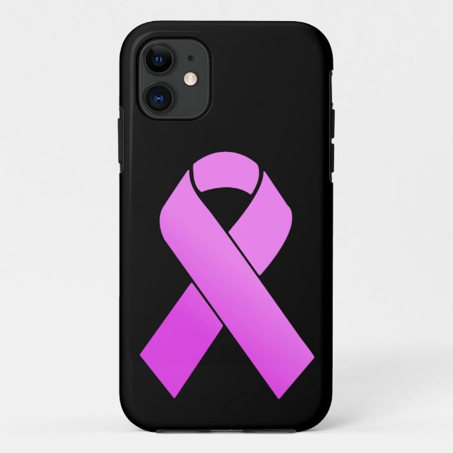 Brustkrebs-Bewusstseinsband zur Silhouette Case-Mate iPhone Hülle (Rückseite)