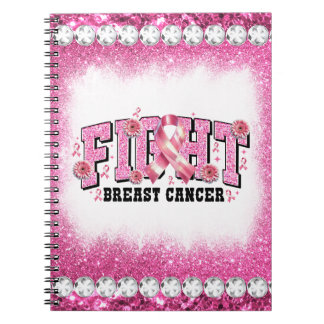 Brustkrebs-Bewusstseinsmonat Rosa Schleife Notizblock