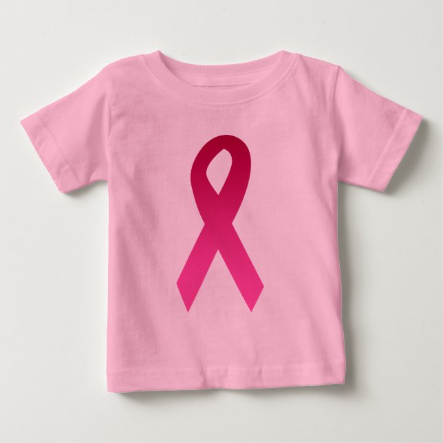 Brustkrebs-Bewusstseinsrosaband Baby T-shirt (Vorderseite)