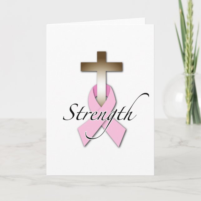 Brustkrebs-Bewusstseinsstärke Karte (Vorderseite)