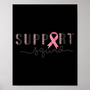 Brustkrebs-Bewusstseinsstufe Rosa Schleife Poster