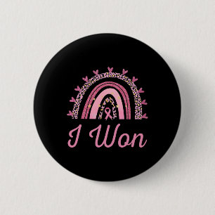 Brustkrebs-Bewusstseinsüberlebnis I Won Leopard Bu Button