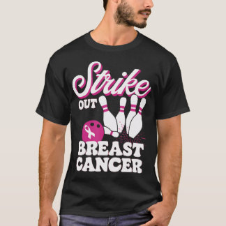 Brustkrebs-Bowling-Bewusstseins-Shirt für Frauen M T-Shirt