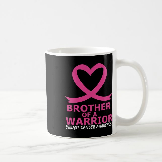 Brustkrebs Bruderschaft eines kriegerischen rosa H Kaffeetasse (Rechts)