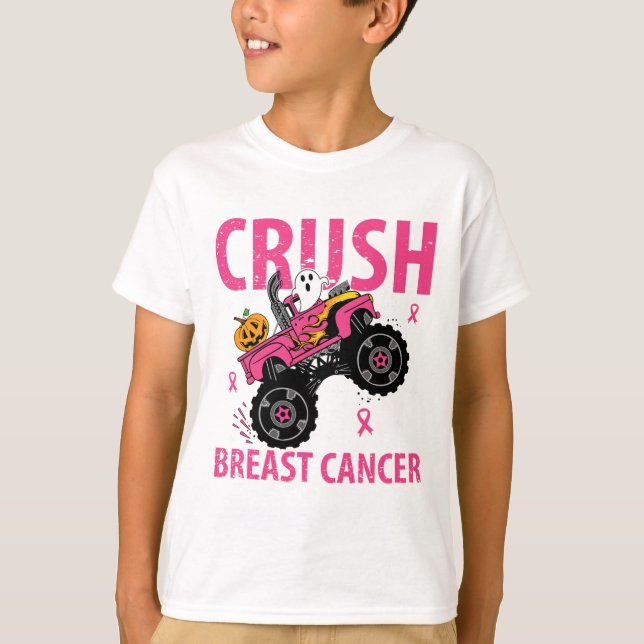 Brustkrebs-Brustkrebs-Aufklärungskartenteam T-Shirt (Vorderseite)