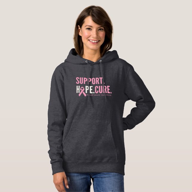 Brustkrebs Custom Women Pullover Hoodie (Vorne ganz)