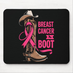 Brustkrebs den Laufpass geben Cowboy-Design Mousepad