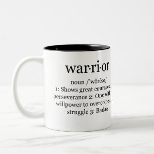 Brustkrebs des Kriegers, Geschenk des Krebskampfs Zweifarbige Tasse