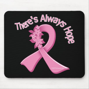Brustkrebs dort ist immer die Blumen Hoffnung Mousepad