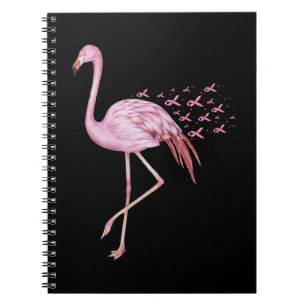 Brustkrebs Flamingo Brustkrebs Bewusstsein Notizblock