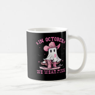 Brustkrebs Frauen Halloween im Oktober tragen wir  Kaffeetasse
