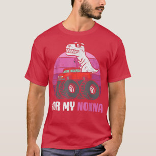 Brustkrebs für meine Nonna Vintager TRex Dinosauri T-Shirt