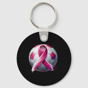 Brustkrebs-Fußball Byll Pink Ribbon Kick für eine Schlüsselanhänger