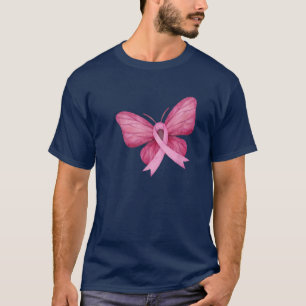 Brustkrebs Gewohnheitsbewusstsein Pink Ribbon Butt T-Shirt