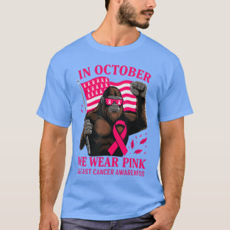 Brustkrebs Halloween im Oktober Wir tragen Pink gi T-Shirt