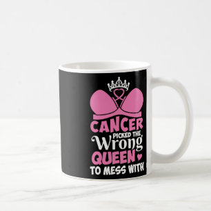 Brustkrebs hat die falsche Königin zum Mess-Stein Kaffeetasse