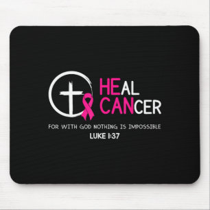 Brustkrebs heilen, an Gott glauben, Christlich Mousepad