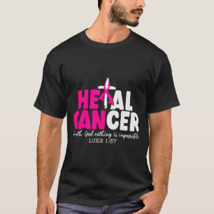 Brustkrebs Heilung Glauben Gott Christlich T-Shirt