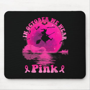Brustkrebs Hexenmond im Oktober tragen wir Mousepad