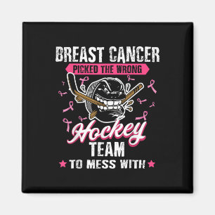 Brustkrebs Hockey Team Pink Awareness Ribbon Pa Magnet