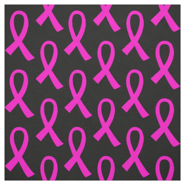 Brustkrebs Hot Pink Ribbon Muster Stoff (Muster)