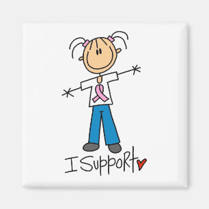 Brustkrebs I Unterstützen T-Shirts und Geschenke Magnet