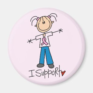 Brustkrebs I Unterstützen T-Shirts und Geschenke Magnet