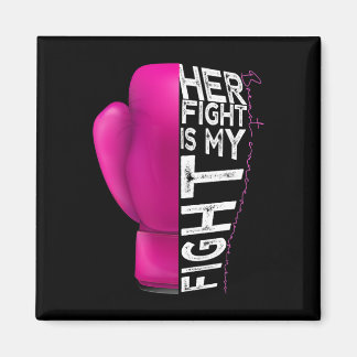 Brustkrebs Ihr Kampf ist mein Kampf Pink Boxing Gl Magnet