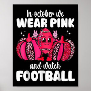 Brustkrebs im Oktober tragen wir rosa und schauen Poster