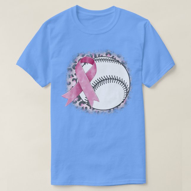 Brustkrebs im Teeball-Takt Rink Ribbon-Kampf für T-Shirt (Design vorne)