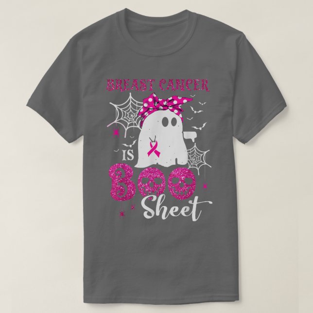 Brustkrebs ist das boomende Ghost-Halloween-Brustk T-Shirt (Design vorne)