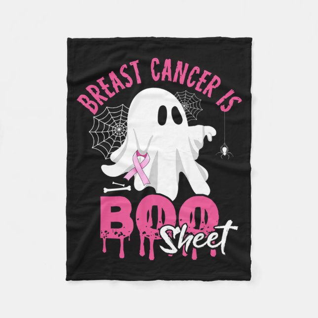 Brustkrebs ist ein boomfähiges Halloween-Brustkreb Fleecedecke (Vorderseite)