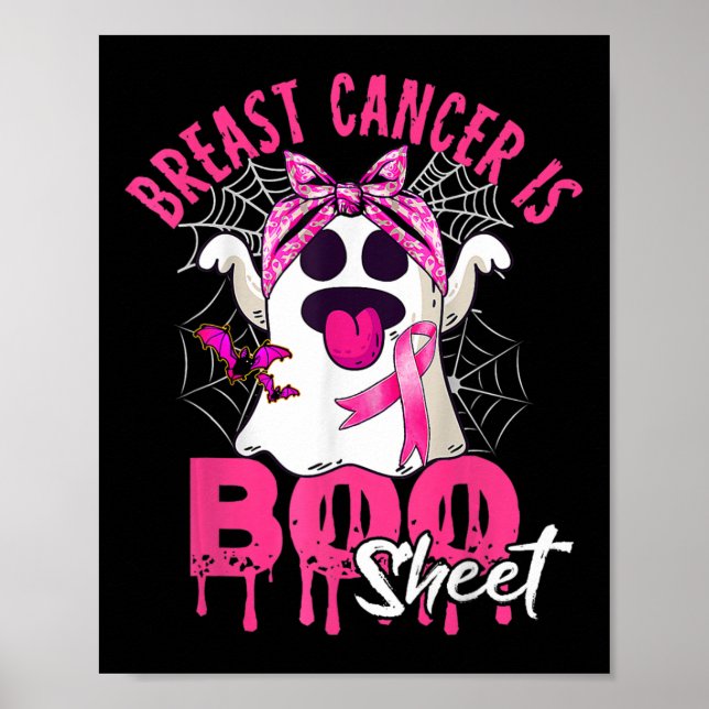 Brustkrebs ist ein boomfähiges Halloween-Brustkreb Poster (Vorne)