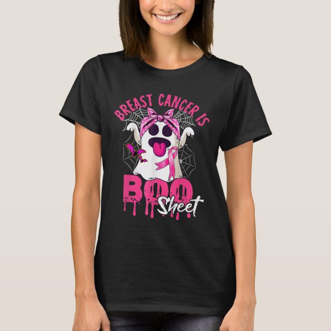 Brustkrebs ist ein boomfähiges Halloween-Brustkreb T-Shirt (Vorderseite)
