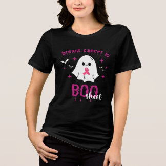 Brustkrebs ist ein boomfähiges Halloween-Brustkreb Tri-Blend Shirt
