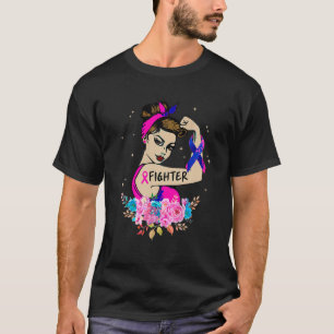 Brustkrebs kämpfen Rosie Riveter Pink Ribbon Wo T-Shirt