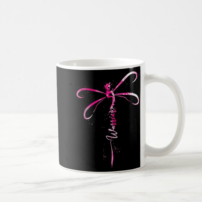Brustkrebs Krieger Brustkrebs-Bewusstsein Kaffeetasse (Rechts)