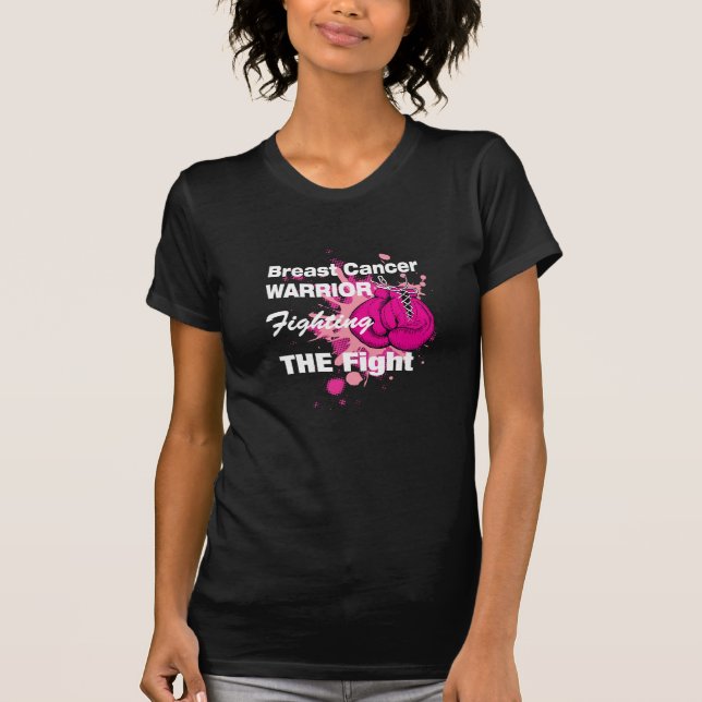 Brustkrebs-Krieger-Shirt für die Krieger T-Shirt (Vorderseite)