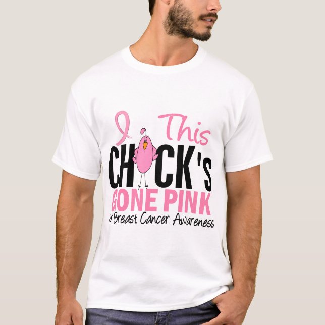 BRUSTKREBS Küken gegangenes Rosa T-Shirt (Vorderseite)