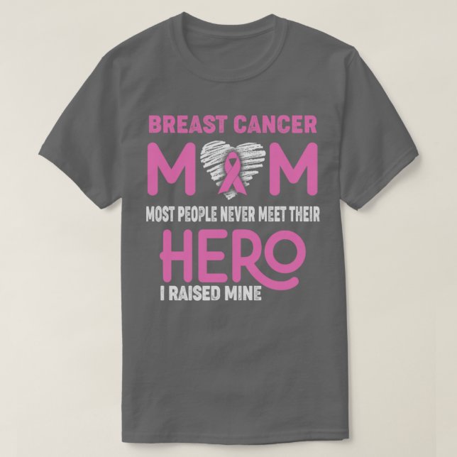 Brustkrebs-Mama Die meisten Menschen treffen sich  T-Shirt (Design vorne)