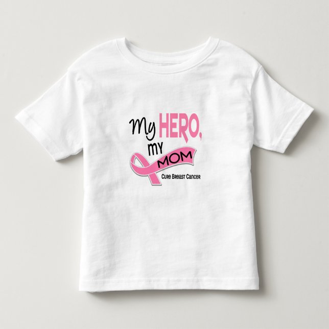 Brustkrebs MEIN HELD, MEINE MAMA 42 Kleinkind T-shirt (Vorderseite)