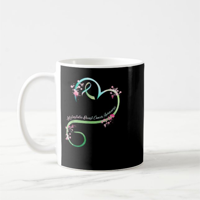 Brustkrebs Metastasierter Brustkrebs Bewusstsein H Kaffeetasse (Links)